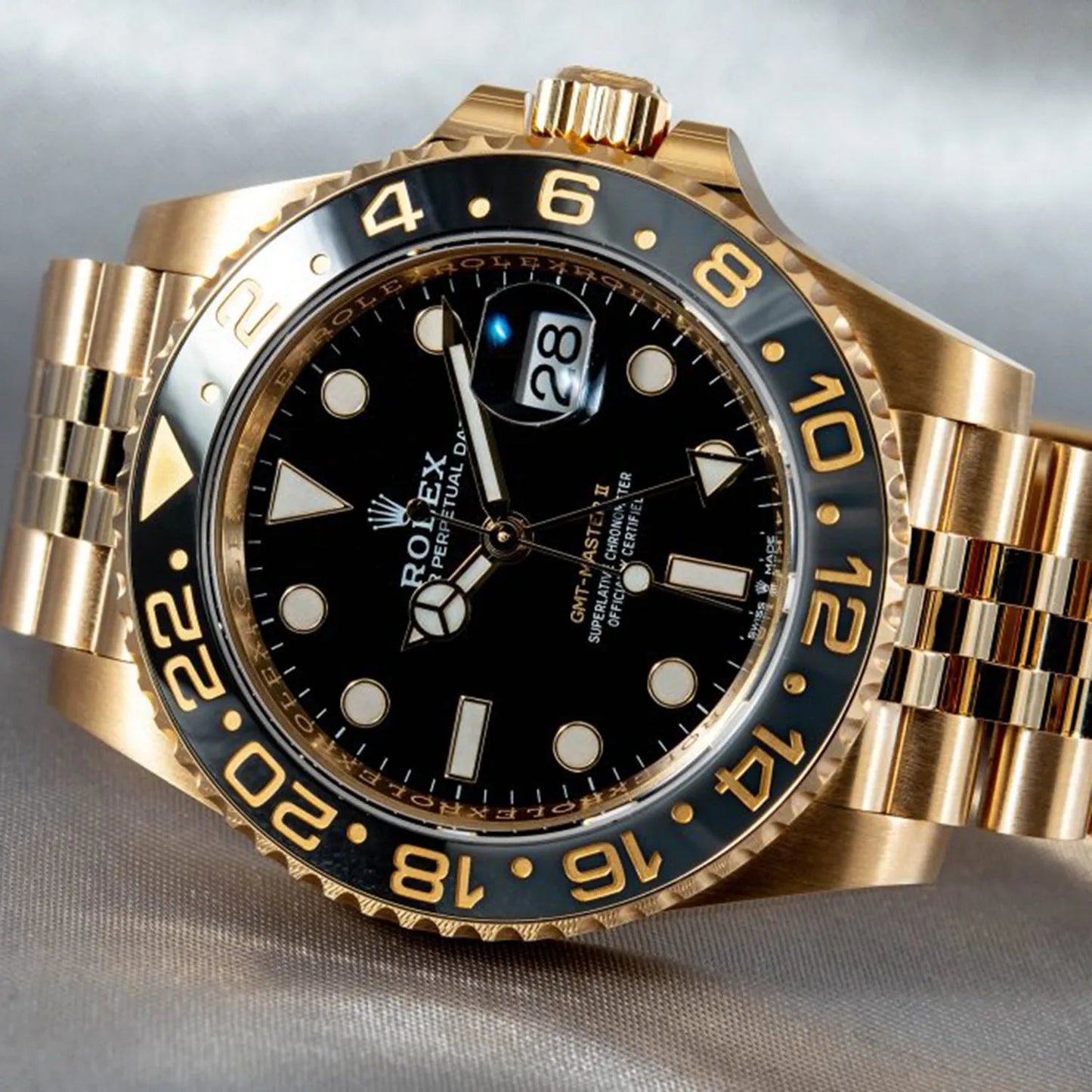 GMT-Master II NEW RELEASE 2023 Jubilee 18ct Yellow Gold 126718GRNR-0001
