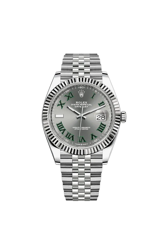 Datejust 41mm Wimbledon Slate Dial Jubilee Bracelet 126334-0022