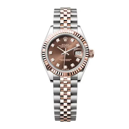 Lady-Datejust 28 Oystersteel and Everose Gold Women's Watch 279171-0011